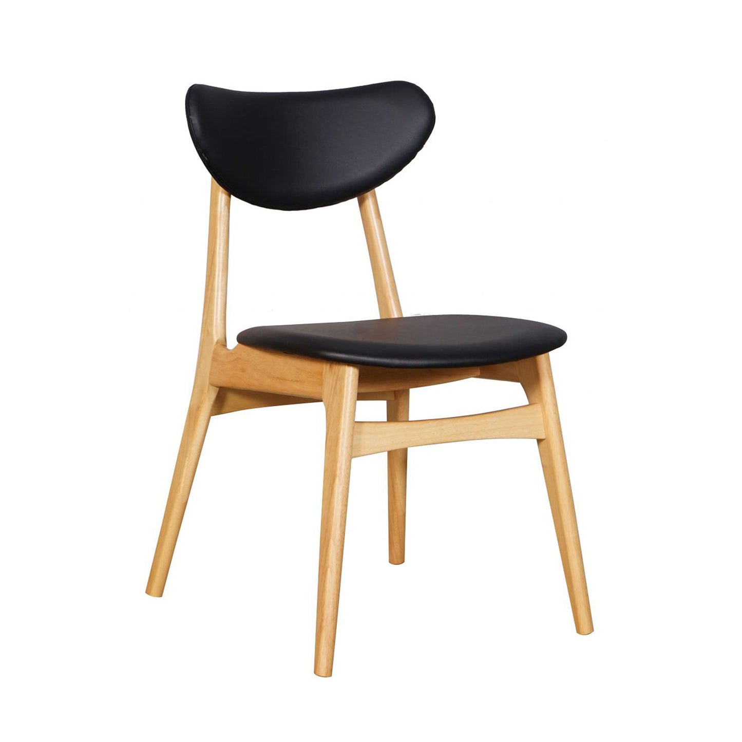 Falkland Chair Frame Black Seat PU Black