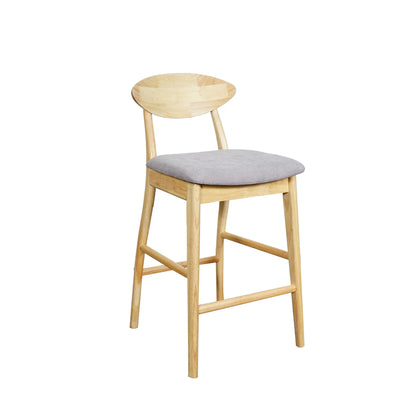 Moon Bar Stool Natural Frame