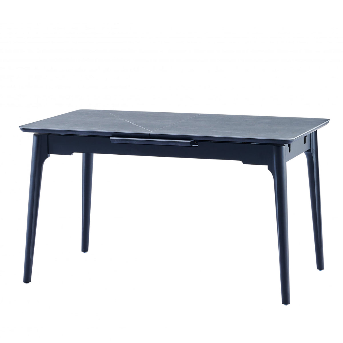 Nikita Dining Table 1400-1800 Extension Bulgarian Grey Top: Matte ...