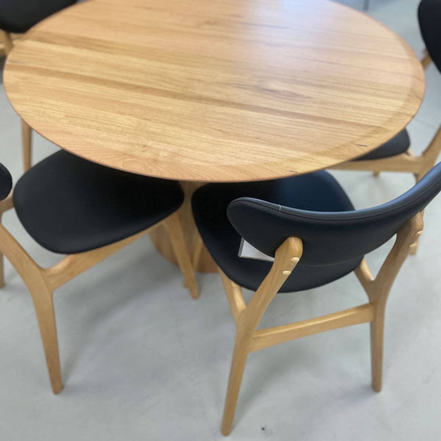 Falkland Chair Frame Black Seat PU Black